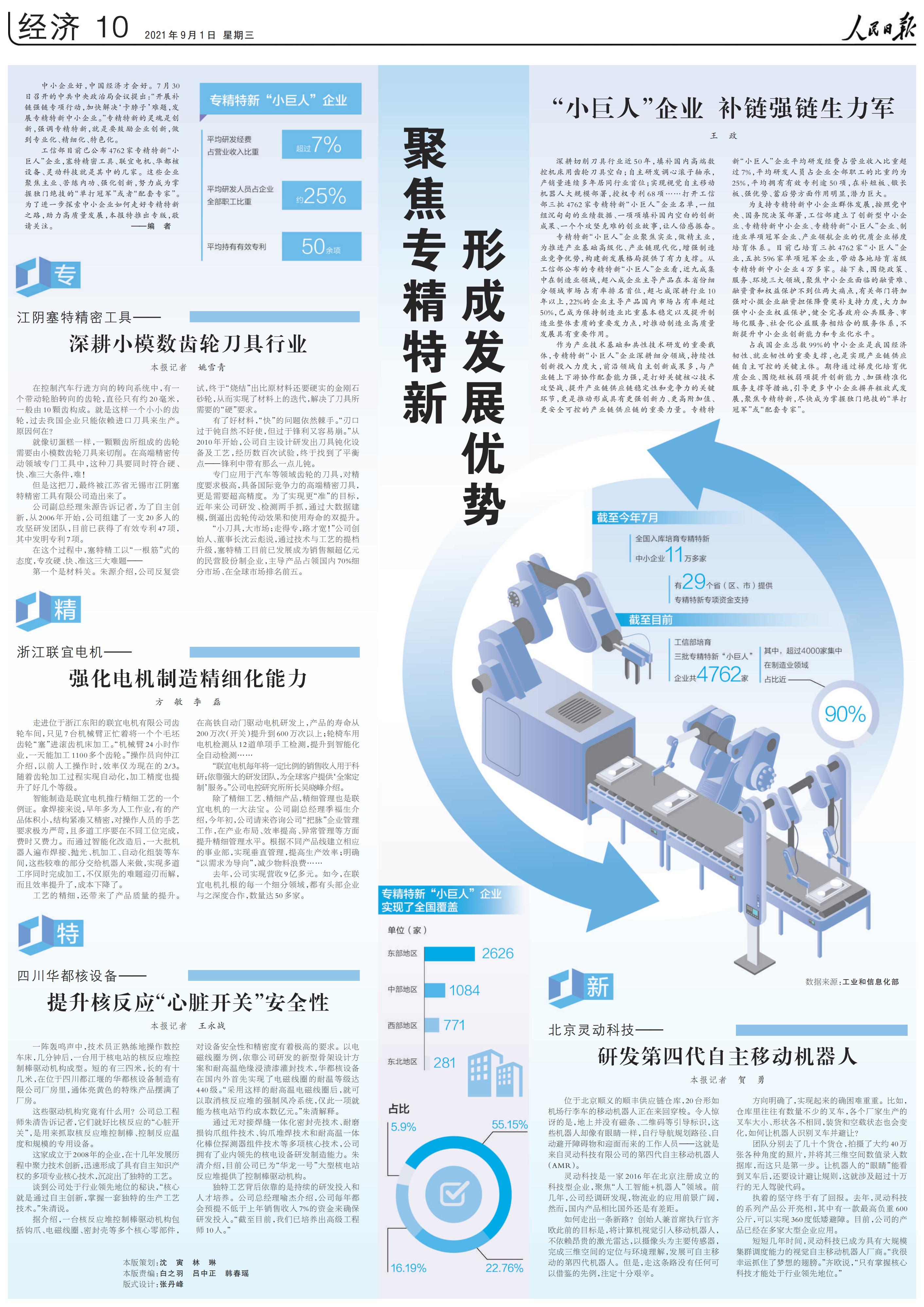 人民日?qǐng)?bào)20210901專(zhuān)精特新專(zhuān)版