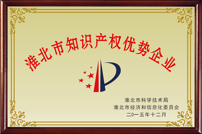 淮北市知識產(chǎn)權(quán)優(yōu)勢企業(yè)