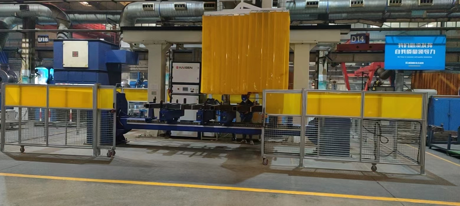 攤鋪機底框架焊接機器人工作站
