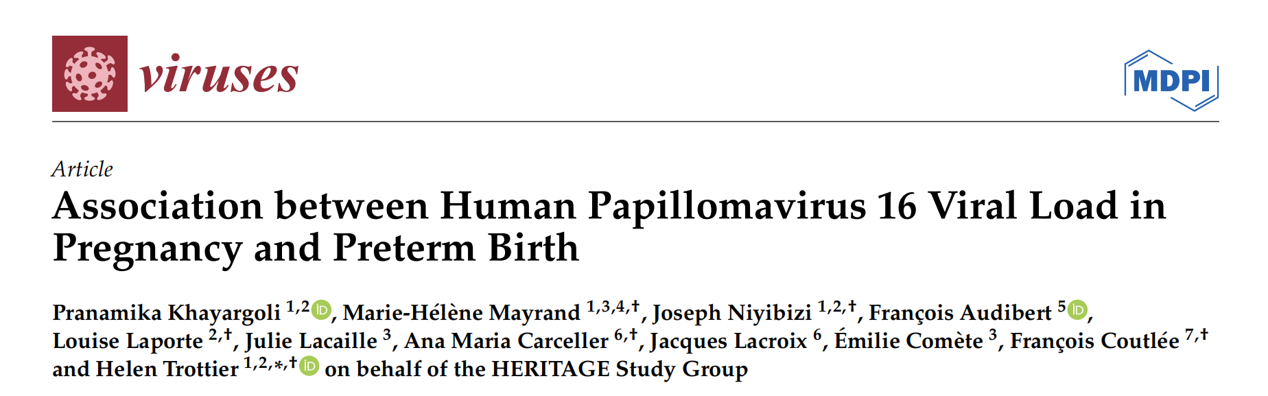 前沿探讨丨妊娠期HPV 16型病毒载量与早产的关系