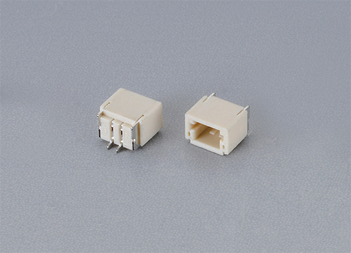 1.0mm間距 SH1.0 Wafer連接器90°-SMT(臥貼) 單排