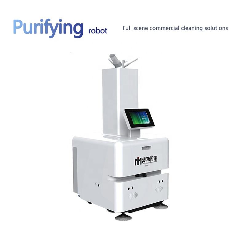 Clean and disinfection robot for different application take the ladder automatically cross-floor service