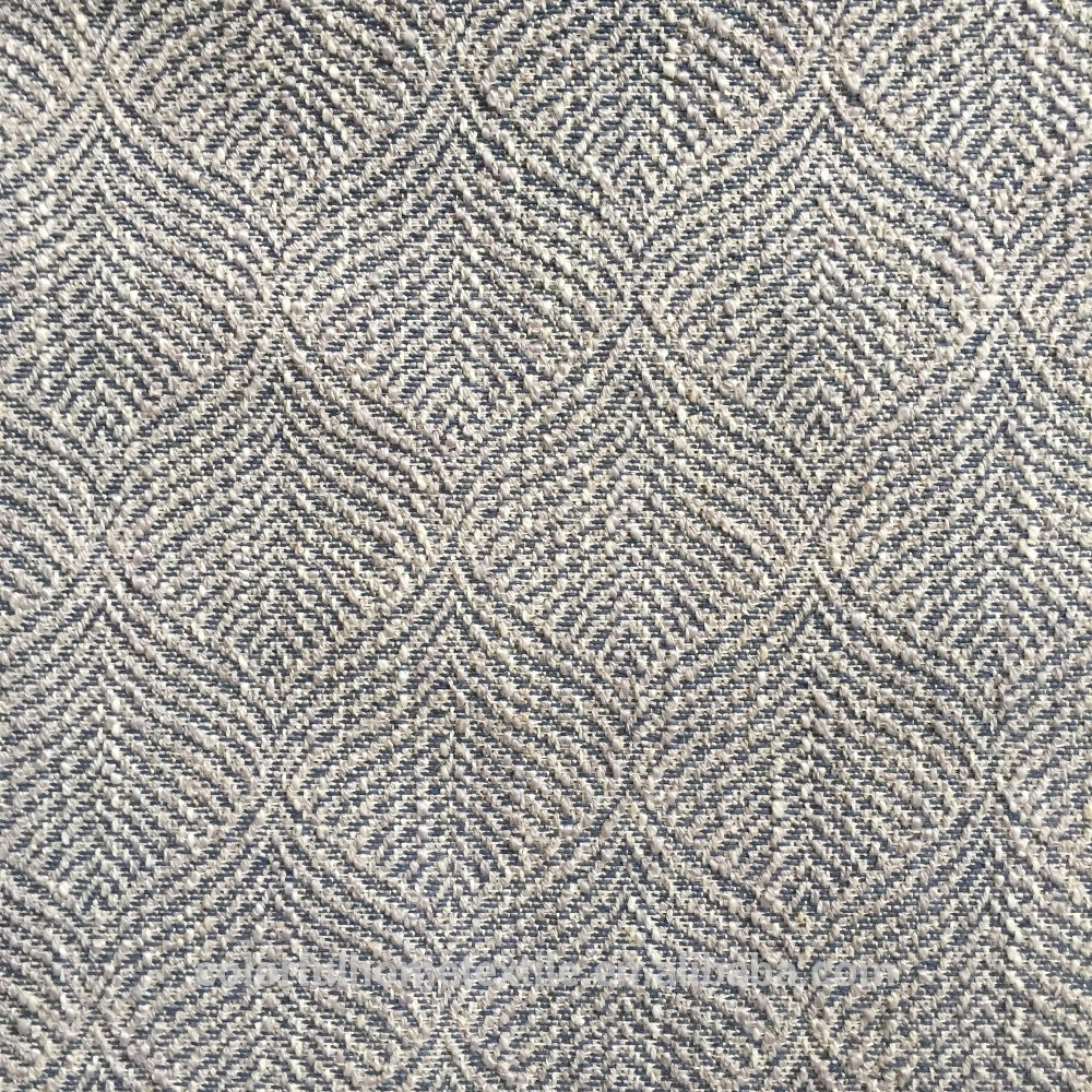 熱銷滌綸提花亞麻布用于沙發裝飾面料，家用紡織品
