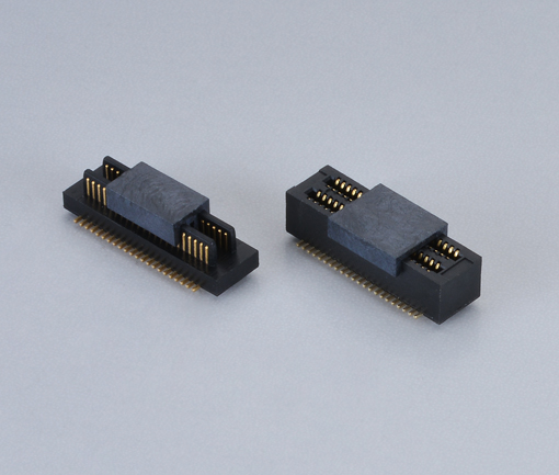 0.8mm间距 板对板连接器 立贴 顶部插入 高:5.0mm