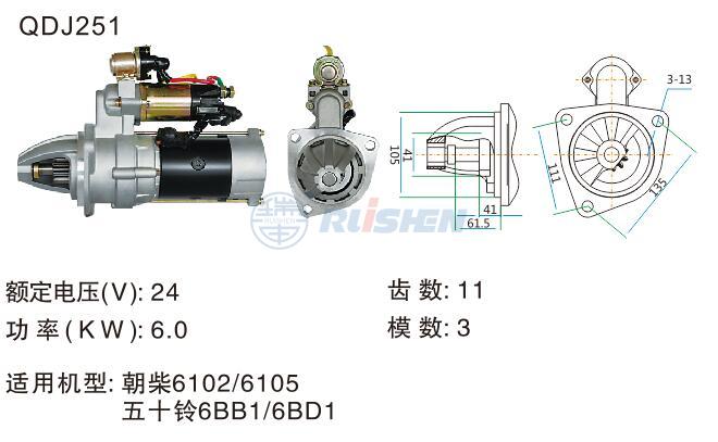 型号：QDJ251