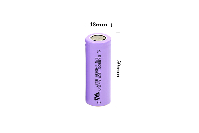 BFN 性能好綠色環保鋰離子電池 18500 1600mAh