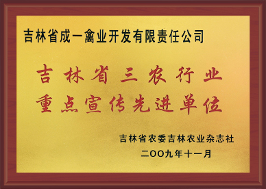 吉林省三農(nóng)行業(yè)重點(diǎn)宣傳先進(jìn)單位
