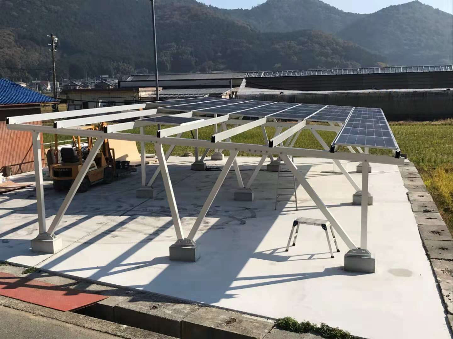 Solar Carport System for 10 cars Parking
