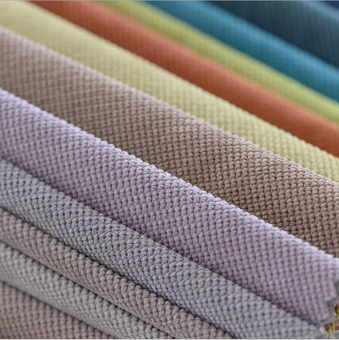 熱銷滌綸面料切絨天鵝絨用于沙發內飾紡織品面料沙發