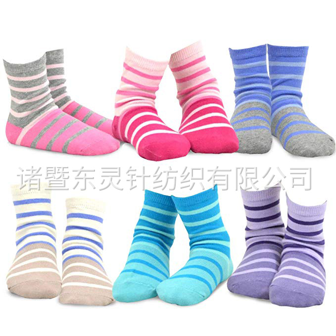 東靈 女童棉質基本款船襪，6 雙裝
