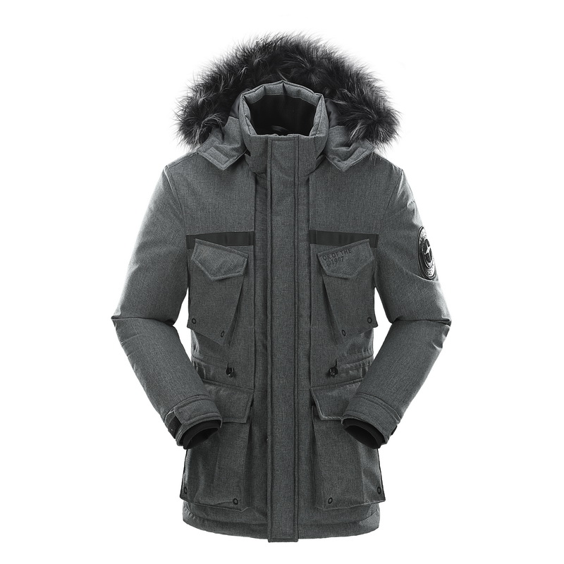 New custom fashion design windproof winter padded man jacket fur hooded jacket heavy warm jacket for men 