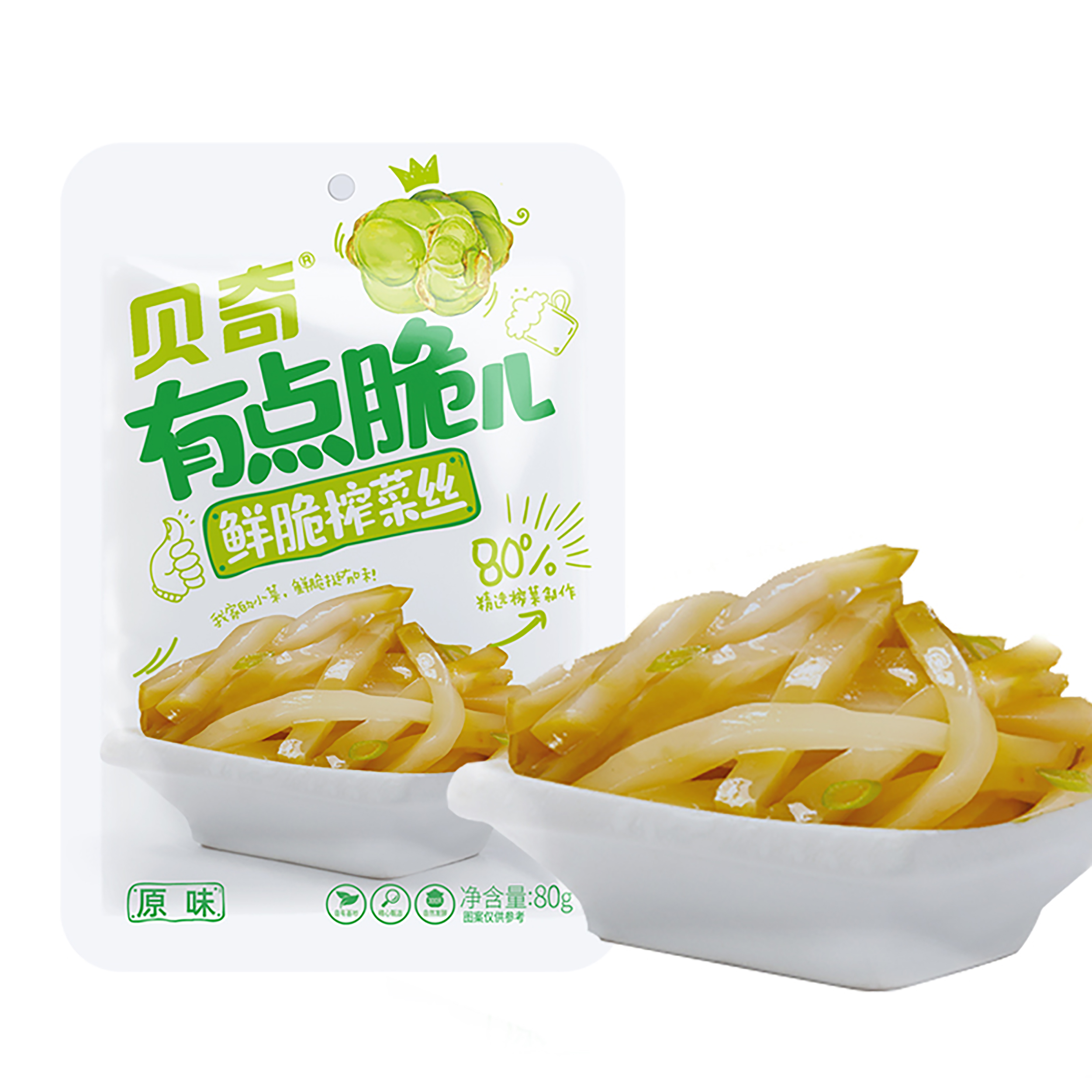 貝奇有點脆兒鮮脆榨菜絲（原味）