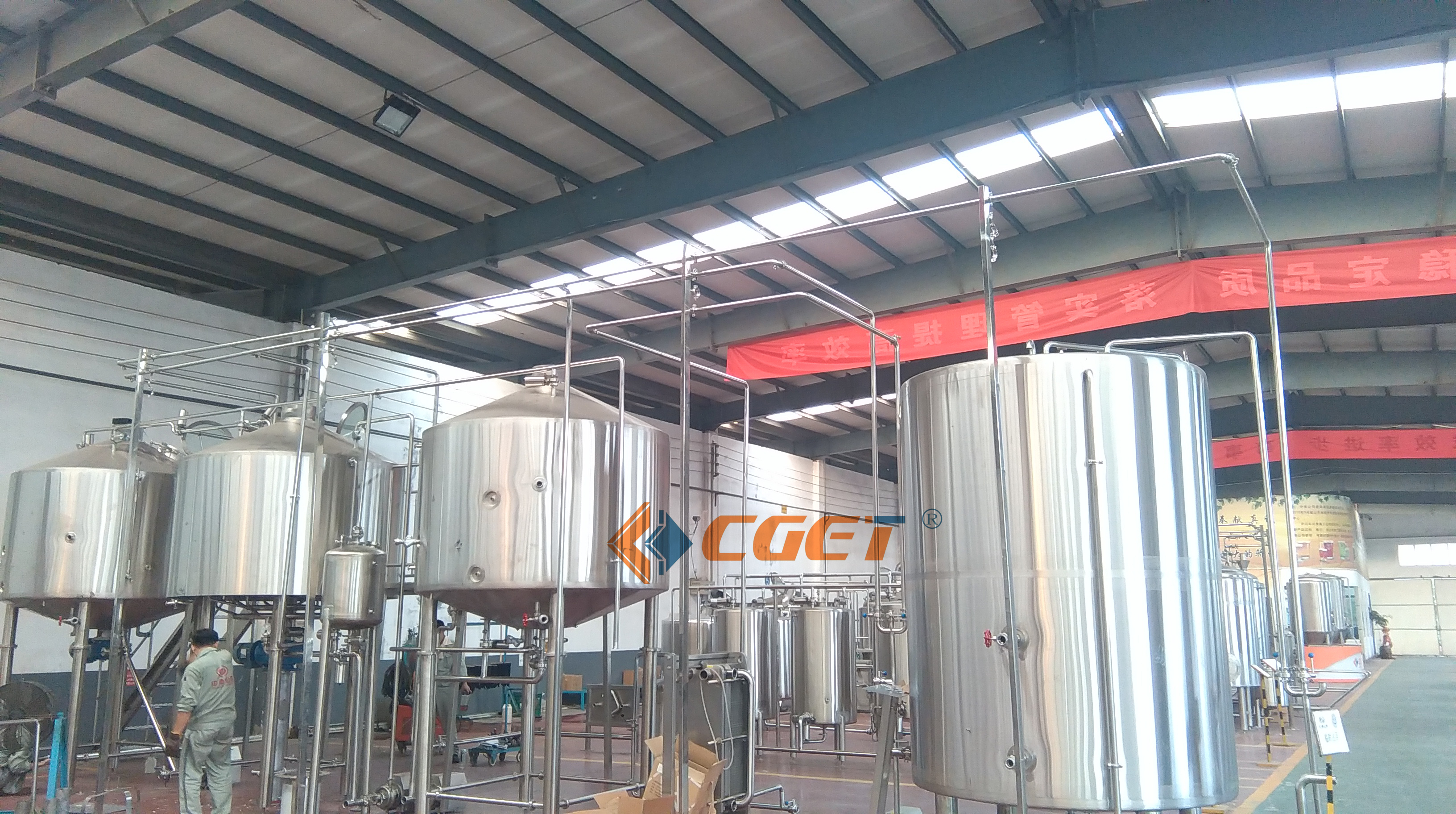 CGET3000L三鍋三器精釀糖化系統