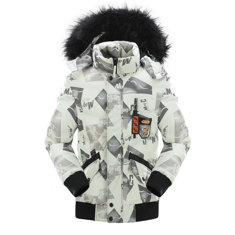 hooded custom print down warm winter puffer mens jackets for men 
