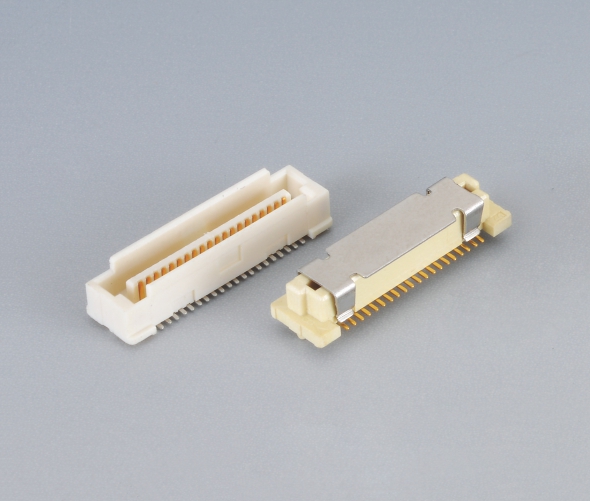 0.8mm间距 板对板连接器 立贴 顶部插入 高:5.0