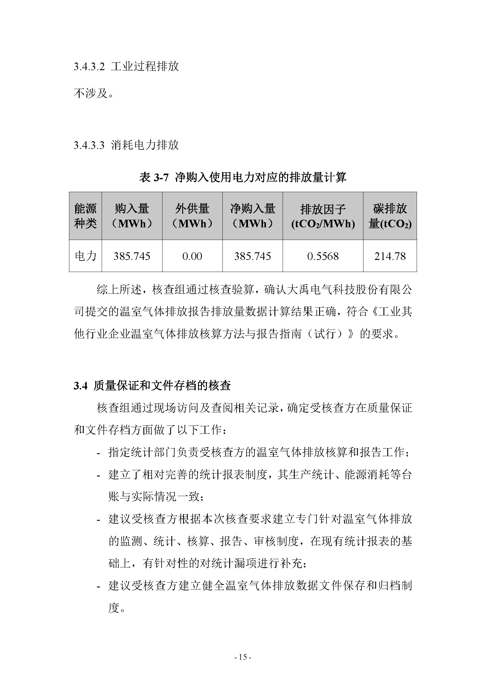 2023年度温室气体排放核查报告