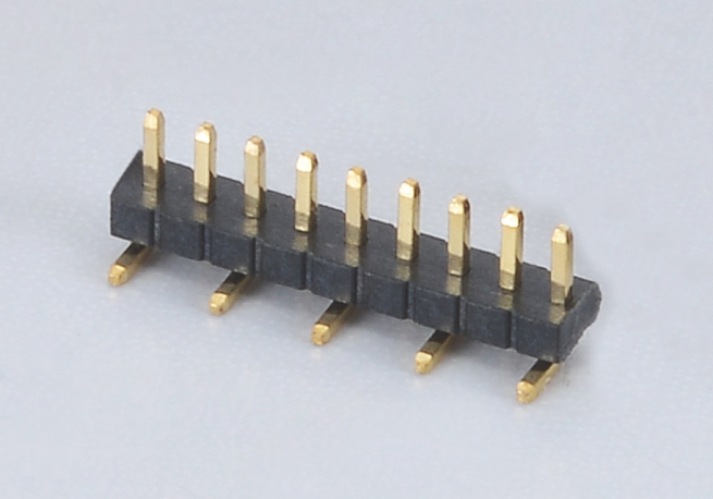1.27mm間距排針連接器 單排SMT 單塑膠