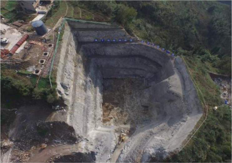 江津至習(xí)水高速公路第四合同段筍溪河特大橋錨定基坑開挖及臨建1