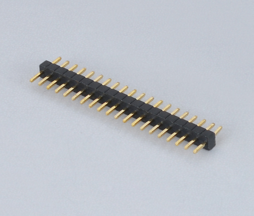 1.0mm间距排针连接器-单排180° 单塑胶