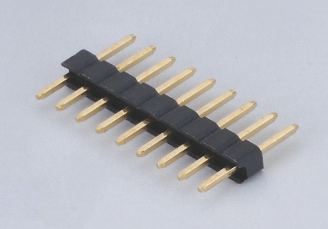 2.0mm間距排針連接器-雙排180°單塑膠