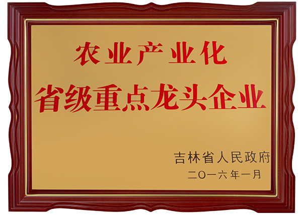 農(nóng)業(yè)產(chǎn)業(yè)化省級(jí)重點(diǎn)龍頭企業(yè)