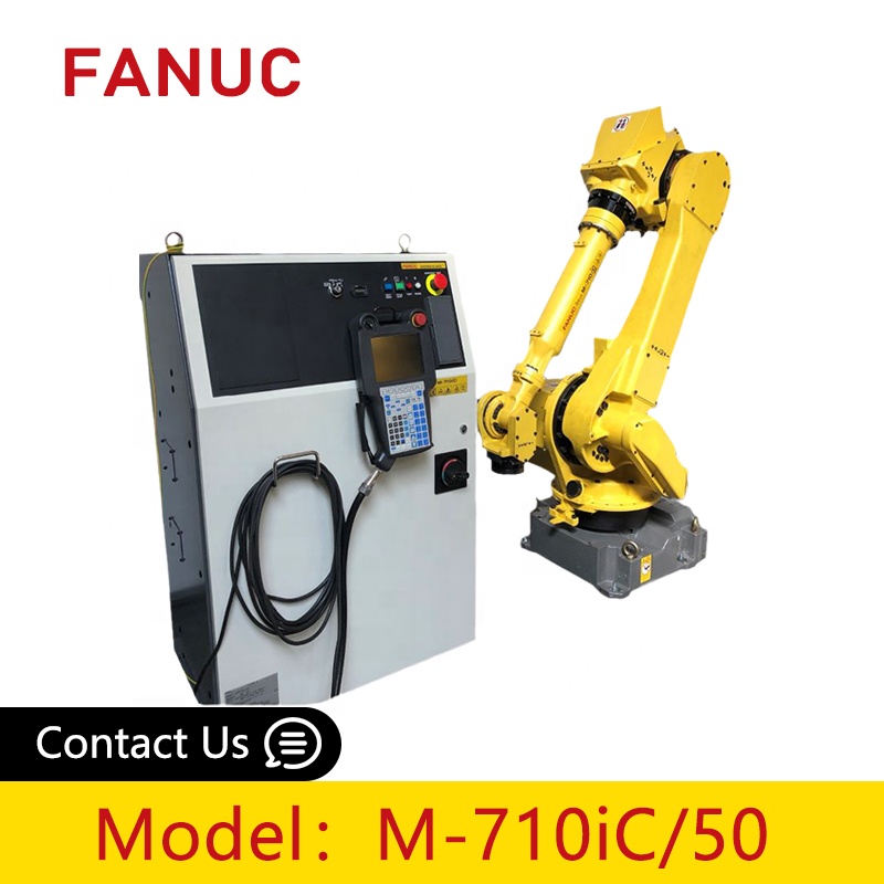 FANUC Industrial Robot Arm 6 Axis M-710iC/50 For Loading Unloading Welding Equipment With Mig Mag Welding Machine