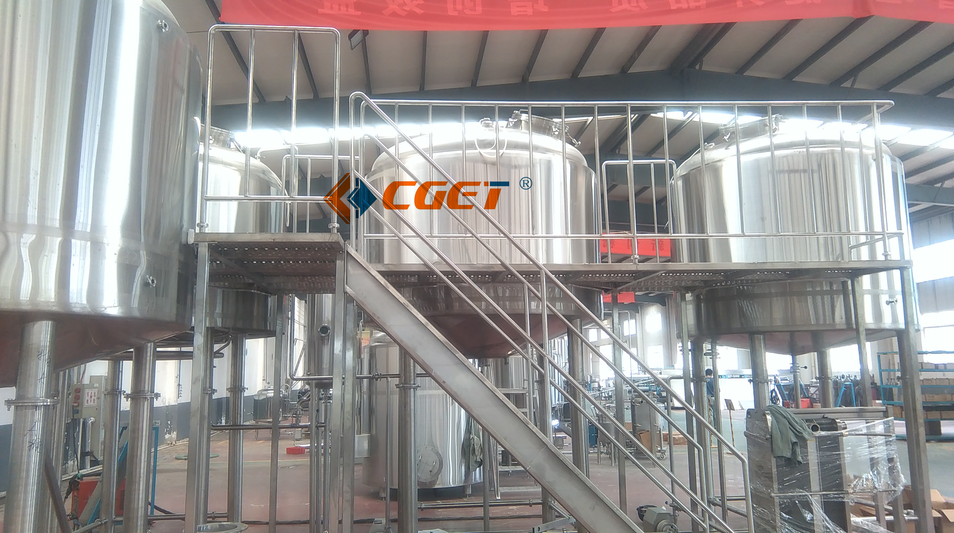 CGET3000L四鍋四器精釀糖化系統