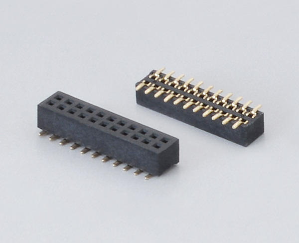 1.27mm間距排母連接器-1.27x4.3 雙排SMT