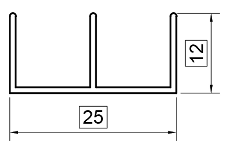 12X25 雙槽