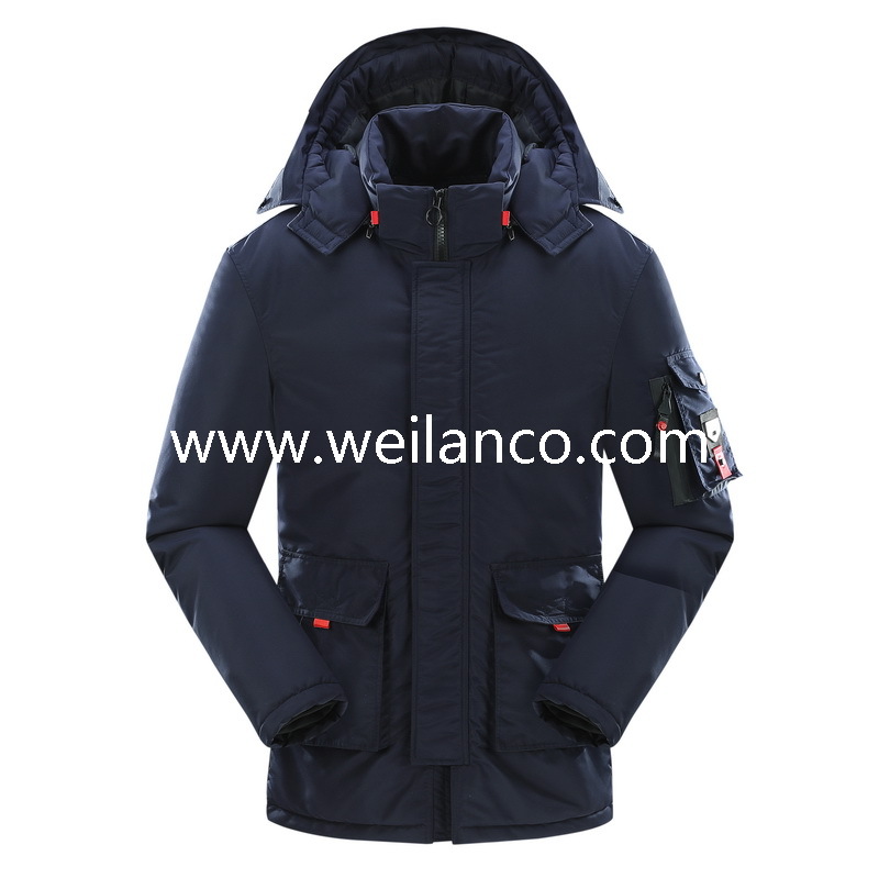 Wholesale Fashion Men Polyester Hoodie Padded Jacket Winter Heavy new style Jackets 