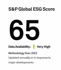 304am永利集团2023标普ESG评分再获提升，全球同行领先
