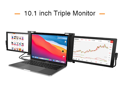 10.1 inch IPS HDR USB-C portable monitor for laptop with dual screen and triple screen