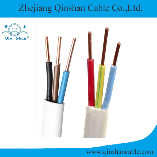 3C Solid Copper Conductor PVC Insulated and Sheathed Flat Electric Cable