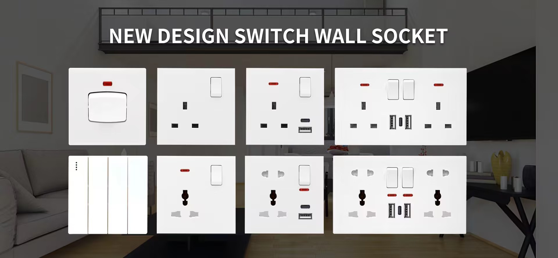 New Design Cube UK&Multi Plug Socket