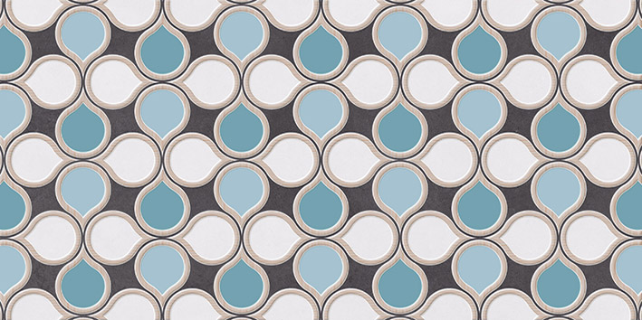 Blue decor wall tiles
