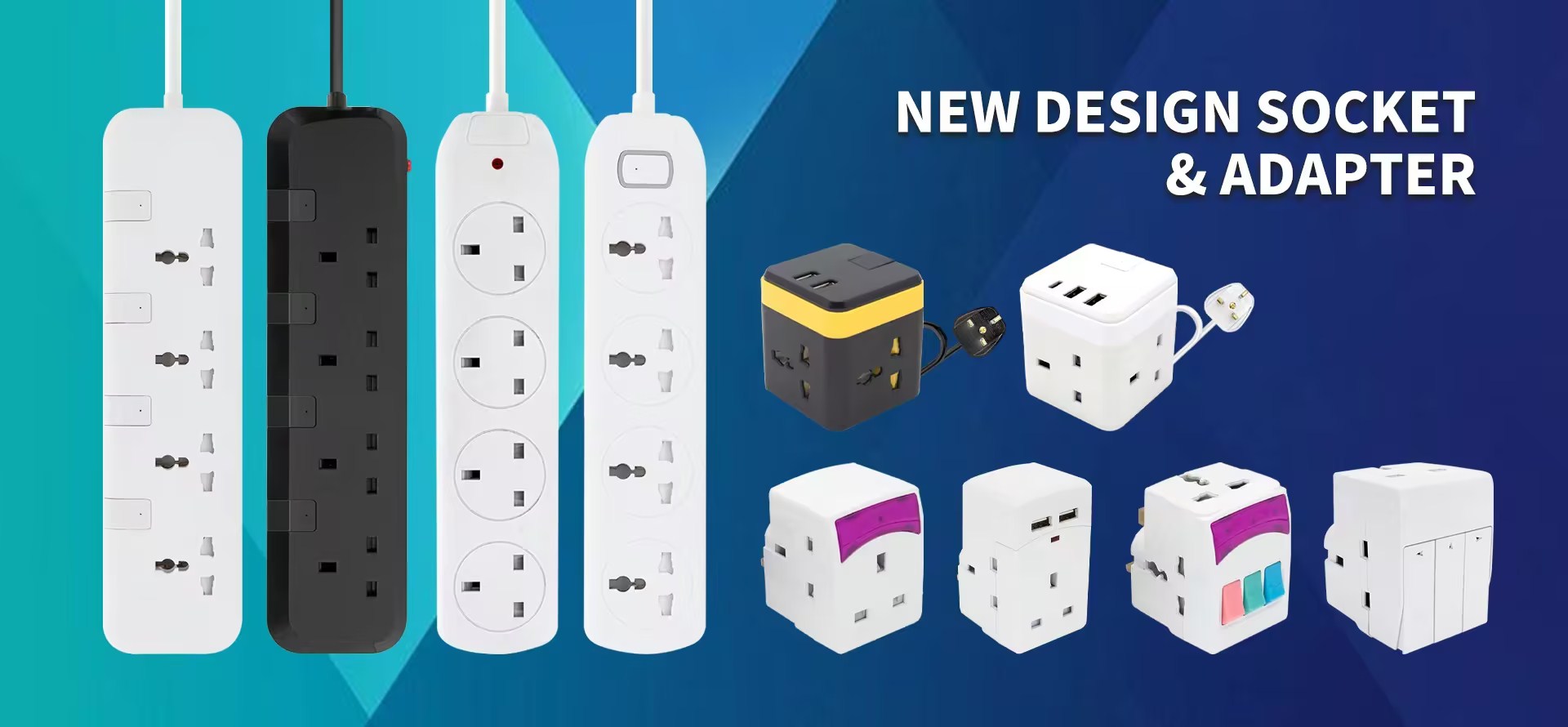 UK Standard Adaptor Plug & 13A Plug Top