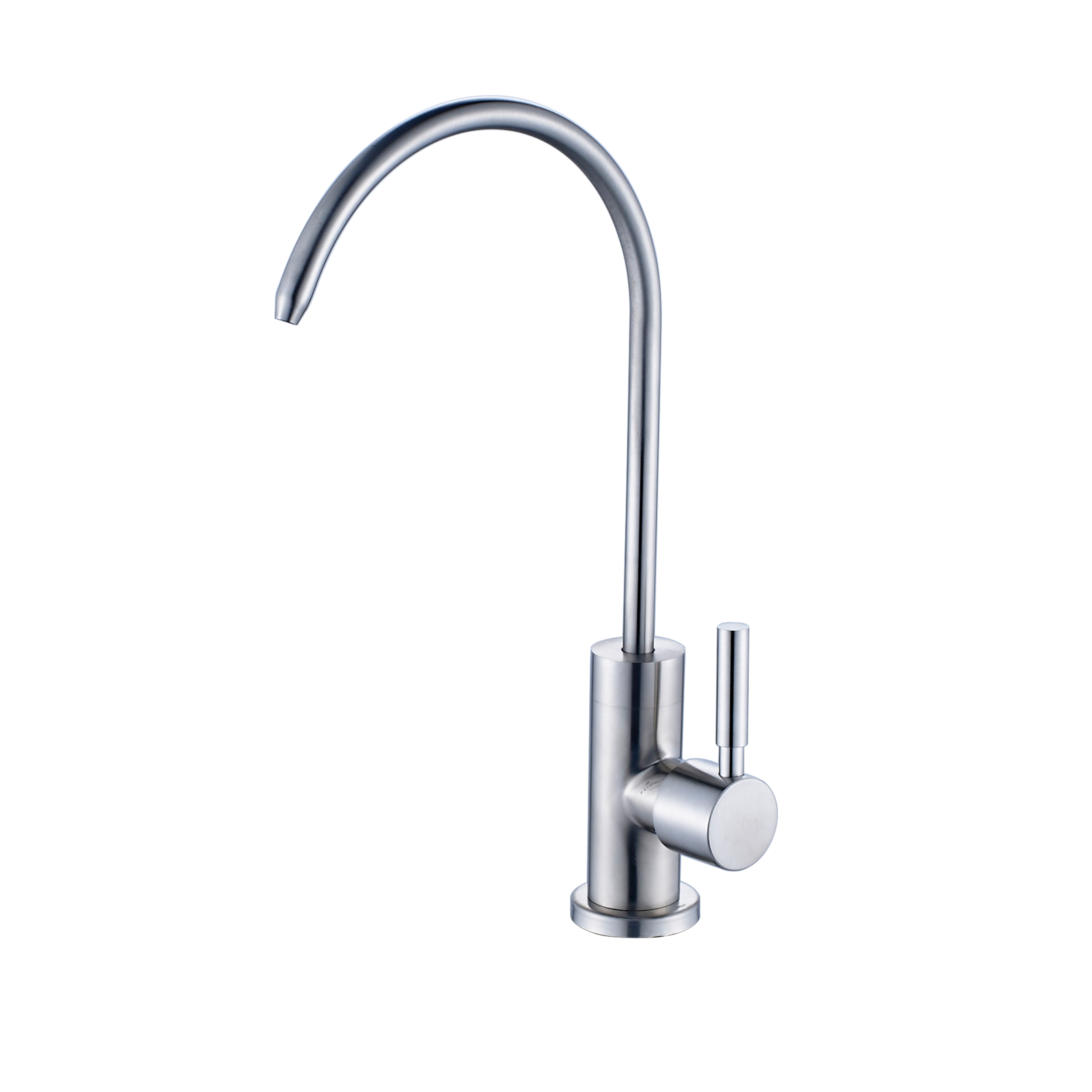 FLG brushed nickel single handle purified kitchen faucets 