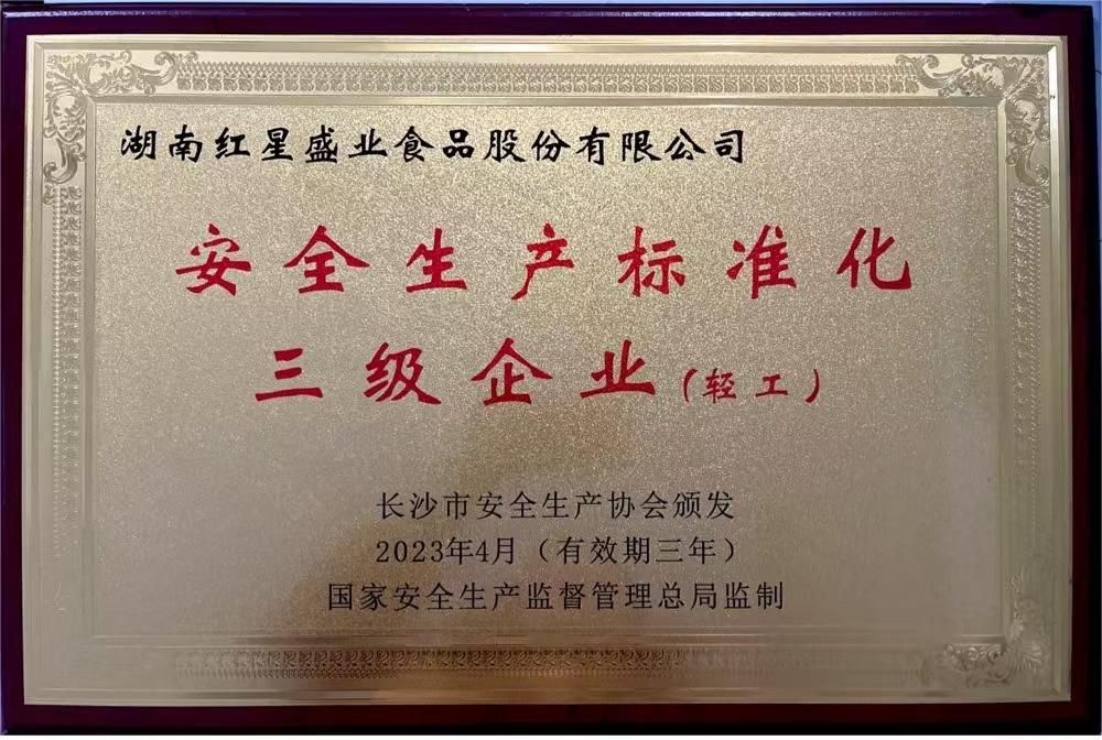 安全生產(chǎn)標(biāo)準(zhǔn)化三級(jí)企業(yè)