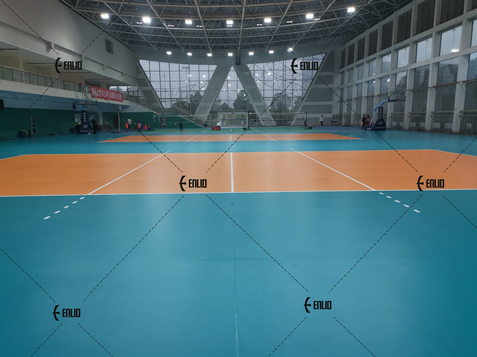 Enlio volleyball court mat